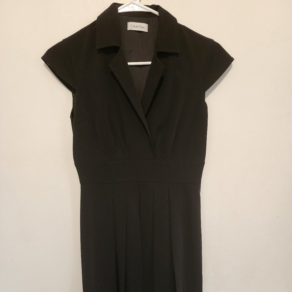 Calvin Klein Black Empire Waist Fit & Flare Dress – Size 2